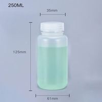 UMETASS Vente en gros Bouteille en plastique de 250 ml de qualité alimentaire Contenant vide Liquide Matière PP Poudre Huile de palme Détergent Logo personnalisable