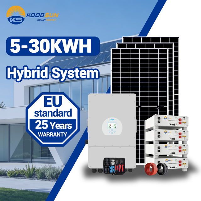 Complete Set Solar Energy Storage System 30KW 20KW 10KW Solar Power System on Grid Off Grid Home Use Solar Power System