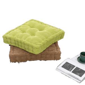 Coussin de siège carré extra doux en coton pour soulager la pression, coussin de chaise de bureau, soutien des fesses, épaissi, couleur unie, utilisation toutes saisons - Product Image 4