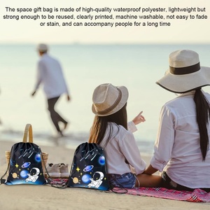 Sac à dos de sport pour enfants en coton biologique avec cordon de serrage, sac de voyage et de collation, idée cadeau pour garçons - Product Image 4