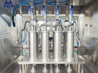 Automatische afvulmachine voor meerdere koppen, voor het verpakken van vloeibare zakjes, fruit sap vullen, zakjes sap machine