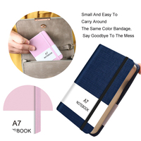 Carnet de notes portable multifonctionnel personnalisé AI-MICH, petit format de poche A6 A7, couverture rigide en cuir PU, couverture en papier flexible, pour adresses