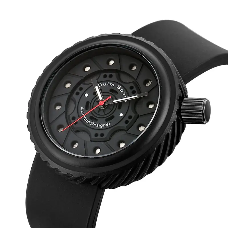Marca moda Oulm 5102 diseño único hombres relojes silicona hombre impermeable cuarzo deporte hombres relojes reloj relojes hombre
