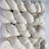 Fils en soie naturelle décolorée 50%, 50% mérinos, poids pêche 100g 700m, pour tricot