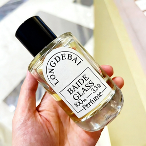 Nuevo Estilo de Botella de Perfume de Vidrio Cilíndrica Redonda de 50 ml y 100 ml, Botella de Perfume Vacía Elegante con Fondo Grueso y Pulverizador, con Etiqueta Especial - Product Image 4
