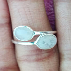 Anillo Cristiano Bohemia de Plata de Ley 925 Hecho a Mano en India para Niñas y Mujeres, Diseño de Paz con Arcoíris, Venta al por Mayor de Joyería de Estudio - Product Image 2