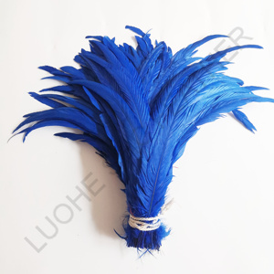 Fabricant pas cher vente 35-40 cm blanchi lâche plume de queue de coq plume pour <span class=keywords><strong>carnaval</strong></span> bricolage décoration - Product Image 5