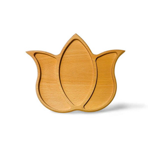 Plateau alimentaire en bois pour enfants Evonik Cartoon avec compartiments, plateau de service en bambou, plat à pain créatif pour la maison - Product Image 5