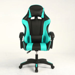 Silla giratoria plegable para juegos de carreras con logotipo personalizado, silla para ordenador de oficina, silla de cuero sintético OEM disponible - Product Image 1