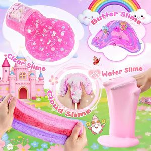 Pink Fantasy <b>Slime</b> <b>Kit</b> for Kids Birthday Party Favors Butter Cloud Foam <b>Slime</b> Gift Set OEM ODM Custom Wholesale Toy Supplier Set - Product Image 3