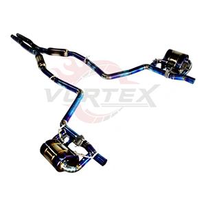 Sistema de Escape Catback con Válvulas Vortex Titanium Blue para Dodge Challenger 3.6L V6 con Silenciadores Laterales Dobles y Salidas Dobles - Product Image 2