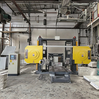 Machine de traitement de pierre multifonctionnelle 2200-5A, scie à fil diamanté CNC 5 axes, moteur de découpe et de façonnage de blocs de granit et de marbre 26KW