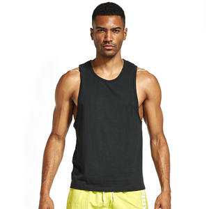 <span class=keywords><strong>Homme</strong></span> Sans Manches Coton Gilet De Gymnastique D'OEM Blanc Personnaliser Logo Broderie Compression D'entraînement Débardeurs Musculaires - Product Image 5