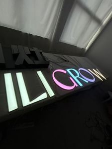 Lettera 3D in Acrilico Illuminata a LED per Logo Pubblicitario in Studi di Danza, Mini <span class=keywords><strong>Font</strong></span> 3D con Illuminazione Direzionale - Product Image 1