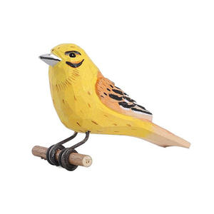 Toptan Oyma Ahşap Kuşlar Hayvanlar Dekor El Yapımı Masif Ahşap Kuş Askısı Oyma Ahşap Kuşlar - Product Image 4