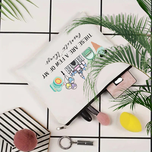 Ces articles sont <span class=keywords><strong>quelques</strong></span>-unes de mes préférées : trousse de maquillage personnalisée à motifs, sac de rangement de voyage pour articles de toilette, pochette cosmétique - Product Image 4