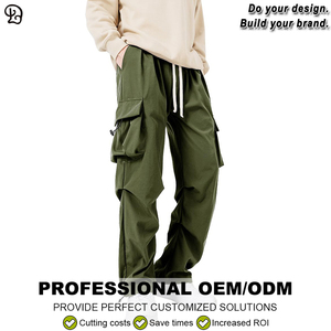 <span class=keywords><strong>Pantalon</strong></span> cargo décontracté pour <span class=keywords><strong>homme</strong></span>, surdimensionné, ample, léger, multi-poches, taille à cordon, style <span class=keywords><strong>urbain</strong></span>, <span class=keywords><strong>pantalon</strong></span> de rue - Product Image 6