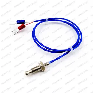 M6 sekrup Probe suhu tinggi listrik tungku Thermocouple Sensor tipe K