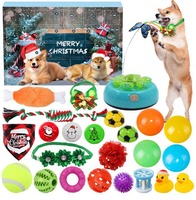 Calendrier de l'Avent pour animaux de compagnie avec jouets assortis pour chats et chiens, pour le compte à rebours des fêtes et les activités intérieures