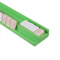 20 "Chartreuse Handy Mahjong Game Racks Magnétique Bois American Mah Jong Rack avec Poussoirs Intégrés-Lot de 4