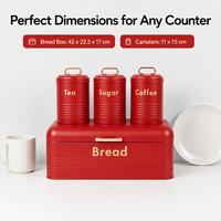 Contenedor de Almacenamiento de Pan Metálico Moderno y Ecológico para Cocina, Recipientes Plegables con Aislamiento Térmico para Café, Té y Azúcar