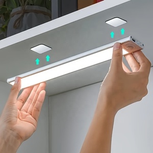 Barra de luces LED con sensor de movimiento PIR magnético recargable para instalar bajo el armario,3 CCT para cocina y closet - Product Image 2