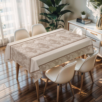 Nappe de Noël rectangulaire à motifs en PVC pour les fêtes et événements