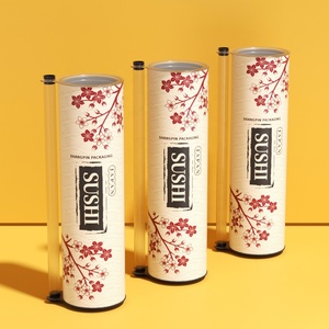 Recyclable Paper Tube Packaging for Sushi <b>Roll</b> Food Safe Cylinder <b>Box</b> - Product Image 3