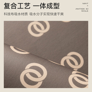 Alfombra de Baño Cool Bear, Rectangular, Antideslizante, de Secado Rápido, Absorbente, para Uso Doméstico, con Diseño de Dibujos Animados, Larga, Resistente a las Manchas - Product Image 5