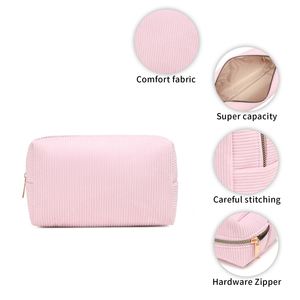 New Fashionable Cosmetic Travel Compact Lipstick Bag with Small Organizer Pocket Square Shape Polyester <b>Material</b> DIY Design - Product Image 3