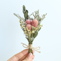 Buket bunga kering Everlasting bunga alami Mini buatan tangan hadiah Tahun Baru untuk Hari Ibu dan Thanksgiving