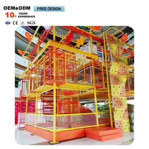 Parque de Escalada de Cuerdas para Niños Personalizado, con Forma de Sol, de Acero, para Interiores de Centros Comerciales, de 100 Metros Cuadrados - Product Image 1