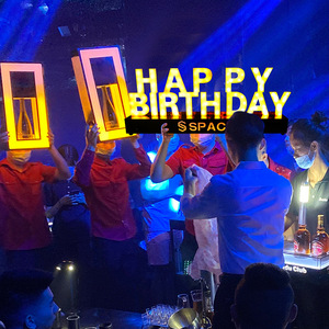 Party <b>Banner</b> Happy Birthday Sign Rectangle Portable 36V Modern Style Birthday Decoration - Product Image 2