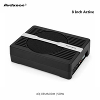 Subwoofer de voiture sous siège de 8 pouces, fin, avec cône en papier et bobine en aluminium, pour un poids et des dimensions optimisés