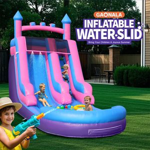 Factory Direct 26.3FT Heavy Duty Inflatable Water <b>Slide</b> Commercial PVC Kids Adults Outdoor Water <b>Slide</b> With Airtight <b>Pool</b> - Product Image 6
