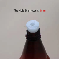 Bouchon conique en caoutchouc silicone avec trou, de qualité alimentaire, pour baril de fermentation, valve de sas de fermentation, brassage de bière maison