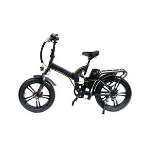 OEM 48V 500 Wát Động Cơ Bánh Xe 20 Inch Khung Hợp Kim 4.0 Fat Tire Treo Gấp Xe Đạp Điện