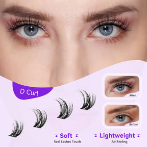 ขนตาปลอมแบบหนา งอน งอนงาม ดูเป็นธรรมชาติ สไตล์อนิเมะ สำหรับต่อขนตาเอง แบบเป็นช่อ แบบเป็นกลุ่ม แบบเส้นต่อเส้น - Product Image 1