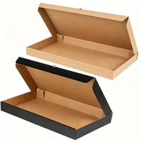 Boîtes à pizza en carton ondulé extra longues et surdimensionnées avec pelliculage mat, écologiques, personnalisables, jetables, pour la livraison de repas à emporter