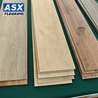Plancher en vinyle de luxe PVC LVT imperméable à coller, style bois, épaisseur 2mm 3mm, revêtement de sol plastique stratifié SPC