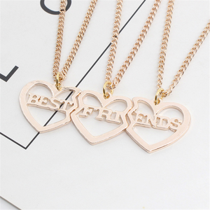 ZRM Set di 3 Collane con Ciondolo a Cuore per Migliori Amici, Stile Vintage in Lega di Zinco, Choker dell'Amicizia per Donne e Unisex - Product Image 6