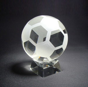 Khắc rõ ràng tinh thể bóng đá bóng đá với đứng MH-Q0175 - Product Image 5