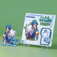 Support de table en acrylique transparent personnalisé, détachable, avec illustration pleine page, impression recto-verso, charme anime Miku