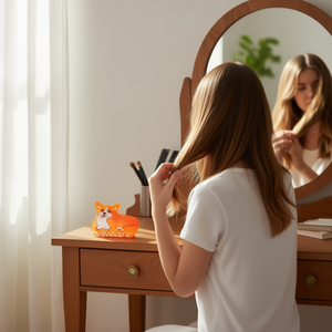 Pinza para el pelo con diseño de perro Zi Corgi, 8,5 cm, diseño de dibujos animados naranja, para mujeres y niñas - Product Image 4