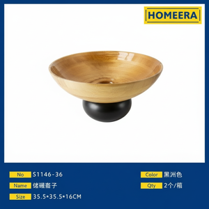 Design classico elegante 355x355x16CM vaso di vetro artigianale vaso di fiori di cristallo di alta qualità materiale in legno per eventi di arredamento per la casa - Product Image 1