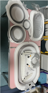 Nuevo juego de bañeras para bebés con cubo, cuchara para agua, tazón y gorro, juego de bañera para bebés - Product Image 3