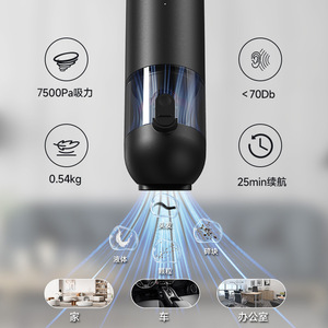 <b>Handheld</b> Car <b>Vacuum</b> Cleaner 7500Pa 650g Lightweight Rechargeable For Auto Cleaning - Product Image 3