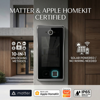 Interphone intelligent Wi-Fi Hiwink Matter, IP65, reconnaissance faciale, visiophone, compatible Apple HomeKit, Alexa, Google, écran tactile IPS
