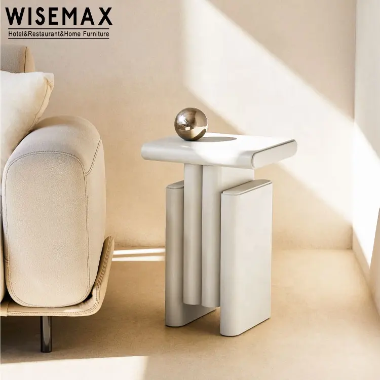 WISEMAX โต๊ะกาแฟขนาดเล็ก,โต๊ะน้ำชาสไตล์อิตาเลียนดีไซน์สร้างสรรค์สำหรับห้องนั่งเล่นห้องนอนเข้ามุม