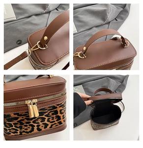 2025 New Fashion <b>Women's</b> PU Leather Crossbody <b>Bucket</b> <b>Bags</b> with Zipper Closure Durable Daily Use Handbags - Product Image 2